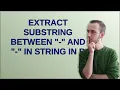 extract substring between - and - in string in R
