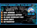 Download Lagu MOBILE LEGENDS DATA LITE | 300 MB PATCH AAMON | v1.6.26.6851