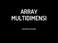 Pembahasan Tentang Array Multidimensi Dan Contoh Implementasi Array Multidimensi Menggunakan Dev C