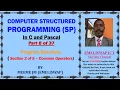 Computer Structured Programming In C and Pascal Part 8 of 37 Program Structure Operators