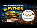 Programming With Python - Free Summer Camp 2026 Session 10 Tuples