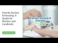 Florida Section 8 Housing A Guide for Renters and Landlords