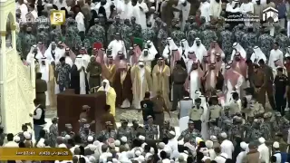 صلاة الاستسقاء بالمسجد الحرام الخميس 28 4 1438 معالي الشيخ أ د عبدالرحمن السديس 