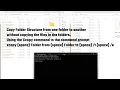 xcopy folder structures using command prompt