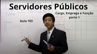 Direito Administrativo - Servidores Públicos - Cargo, Emprego e Função - I Aula 193 - Eduardo Tanaka