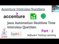 Accenture Automation Testing Interview Questions Java Automation Interview Q A Part-2