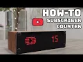 How to BUILD your own YOUTUBE SUBSCRIBER counter - Under 20