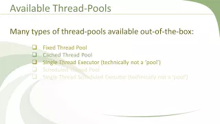 Creating Threads Using Executors Framework - Cached Thread Pool Part-1