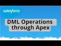 Tutorial 11 DML Operations through Apex Insert Update Delete Undelete Upsert Merge