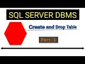 Create and drop table in SQL server Part 3 in hindi