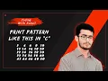 Pattern 8 C Programming Coding With Sohail