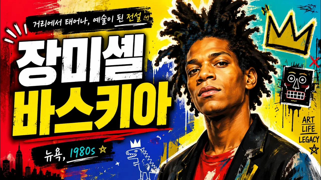 😴바스키아, 서로 세상을 정복한 검은 피카소, 장 미쉘 바스키아의 모든 것.  불꽃처럼 살다 간 거리의 예술가,  수면유도 조용한 디자인실 Ep.21