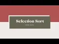 Selection Sort
