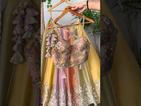 Beautiful MultiColor color Bids Embroidery work Lehenga choli for Wedding Function