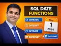 SQL Date Functions Explained DATEADD DATEDIFF GETDATE DATEPART - Easy Way