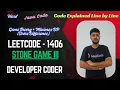 Stone Game III LeetCode 1406 Java Code Developer Coder