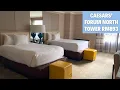 Forum North Tower CAESARS ATLANTIC CITY Room Tour and Review