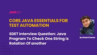 Java Program To Check One String Is Rotation Of another