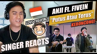 Download Putus atau Terus (KERONCONG) - Anji ft. Fivein | SINGER REACTION MP3