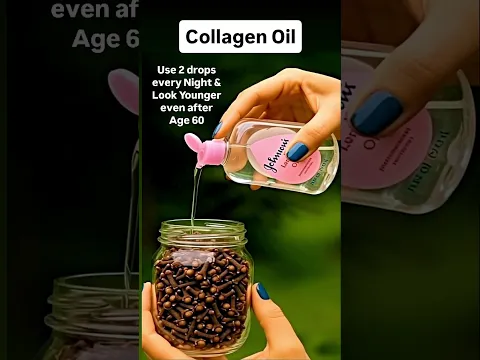 Collagen Baby Oil to Remove Hand Wrinkles & Face Wrinkles #skincare
