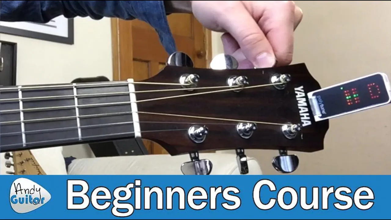 How to Tune A Guitar for Beginners (Guitar Basics - Lesson 4)