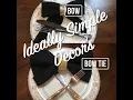 HOW TO NAPKIN FOLDING - BOW TIE AND BOW