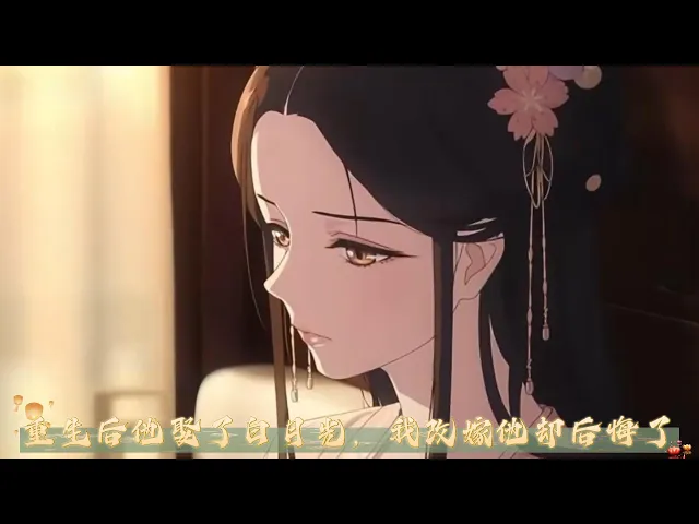 重生后他娶了白月光,我改嫁他却后悔了 重生后我等着前世的夫君来娶我,没想到他娶了前世的白月光。他说这一世他想换一种活法
