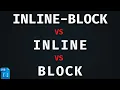 CSS Block VS Inline VS Inline-Block