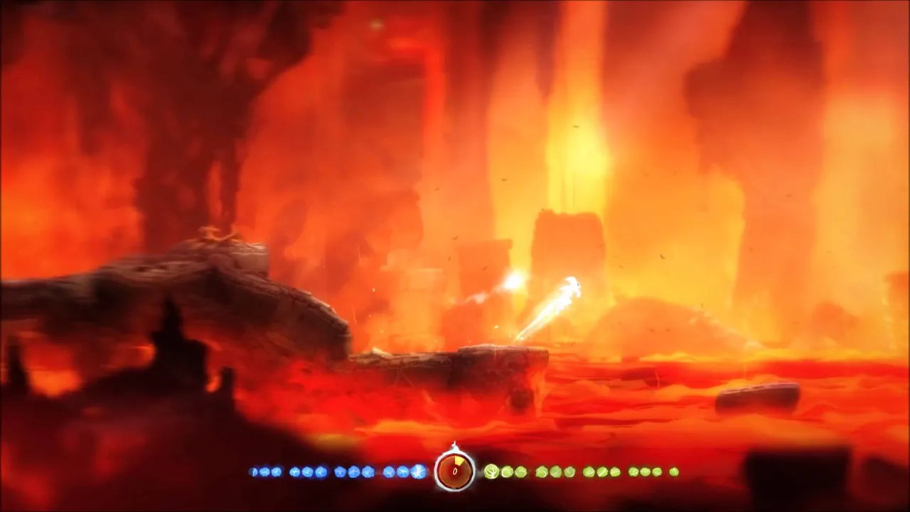 Ori and the blind forest PC 1080P - escape from lava  [HD]