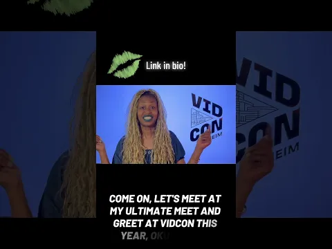 Is you ok? Come spend some qwali-T time with me at #vidcon (link in bio)💚