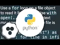 How can I read large text files line by line without loading them into memory