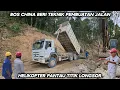 Lagu Bos China Beri Teknik Pembuatan Jalan !!! Helikopter Pantau Titik Longsor