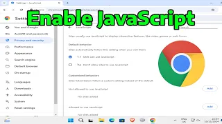 How To Enable JavaScript On Google Chrome