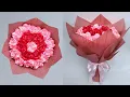 Download Lagu DIY | How to Make a Bouquet of Roses from Satin Ribbons Easy | Wrapping a Round Flower Bouquet