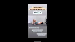 4 AB Exercises To Strengthen Transverse ABS Relieve Low Back Pain Diastasis Recti Exercises 
