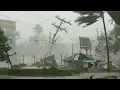 Fall Asleep Fast With Terrible Hurricane Torrential Rain Thunder Sound in the City at Night