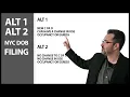 Alt 1 vs Alt 2 NYC DOB Filing