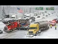 Amerika bevroren: Enorme sneeuwstorm veroorzaakt kettingbotsingen op snelwegen in Minnesota.