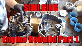 Sky Off-Road Sprint Cross CRF70 type engine Rebuild Part 1 SIMI KING MOTO