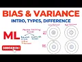 Bias and Variance Machine Learning ML