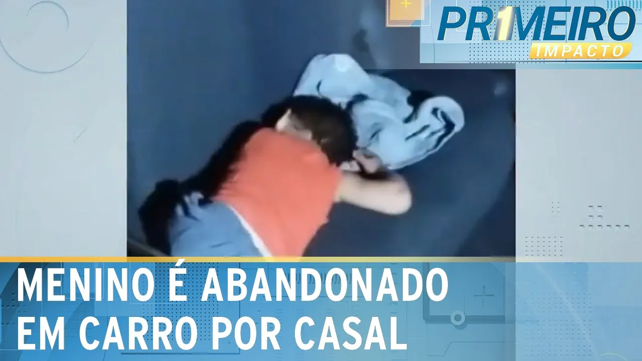 Casal abandona filho de dois anos sozinho em carro | Primeiro Impacto (27/11/23)