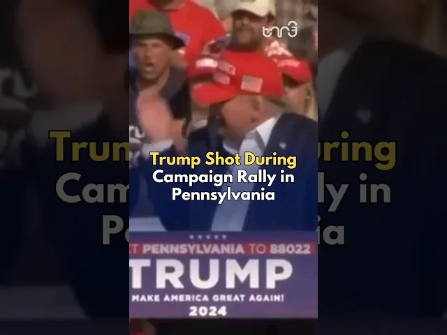 ⁣At a campaign rally in Pennsylvania, former US President Donald Trump SURVIVES assassination #news