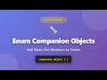 Kotlin Enum Companion Objects Add Static-like Members to Enums Complete Tutorial
