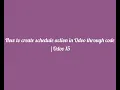 Scheduled Actions in Odoo through code