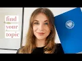 Lagu How to find a thesis topic: 10 Tips that will help you find your dissertation or thesis topic