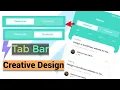 Flutter Creative Design TabBar TabBar without Appbar Flutter With Fsd