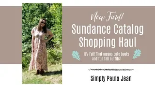 Fashion Friday - Sundance Catalog Fall Fashion Haul Part 1