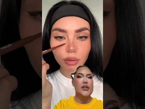 trying a BUTTON nose contour hack! 👃🏻✨