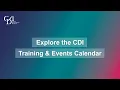 4 Explore the CDI Training Events Calendar