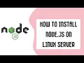 How To Install Node js on Linux Server